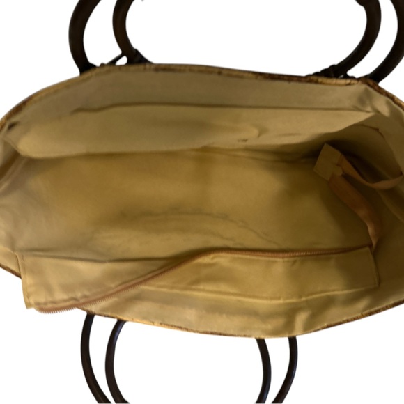 Cappelli Tiger Stripe Straw Purse.‎ - Picture 5 of 8